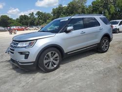 Salvage cars for sale at Riverview, FL auction: 2018 Ford Explorer Limited