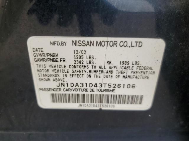 2003 Nissan Maxima GLE