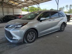 Salvage cars for sale from Copart Cartersville, GA: 2021 Toyota Sienna XLE