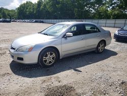 Salvage cars for sale at North Billerica, MA auction: 2007 Honda Accord SE