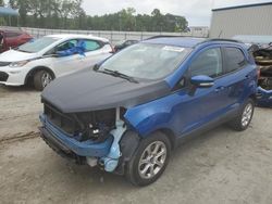 Salvage cars for sale at Spartanburg, SC auction: 2018 Ford Ecosport SE