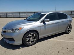 Salvage cars for sale at Fresno, CA auction: 2017 Honda Accord LX