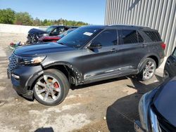 Salvage cars for sale at Franklin, WI auction: 2020 Ford Explorer Platinum