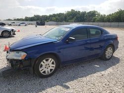 Salvage cars for sale from Copart New Braunfels, TX: 2012 Dodge Avenger SE