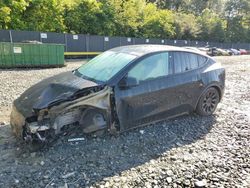 Salvage cars for sale at Waldorf, MD auction: 2021 Tesla Model Y