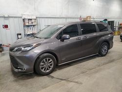 Toyota salvage cars for sale: 2021 Toyota Sienna XLE