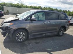 Salvage cars for sale from Copart Exeter, RI: 2019 Toyota Sienna XLE