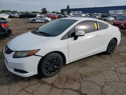 Salvage cars for sale from Copart Woodhaven, MI: 2012 Honda Civic LX