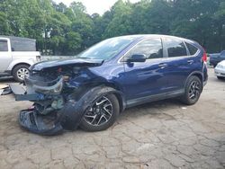 Salvage cars for sale at Austell, GA auction: 2016 Honda CR-V SE