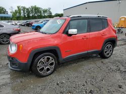 Jeep Renegade Limited salvage cars for sale: 2017 Jeep Renegade Limited