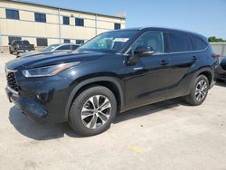 Salvage cars for sale from Copart Wilmer, TX: 2021 Toyota Highlander Hybrid XLE