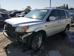 Salvage cars for sale at Franklin, WI auction: 2007 Honda Pilot EXL