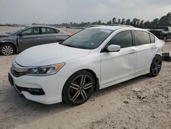 Salvage cars for sale from Copart Houston, TX: 2016 Honda Accord Sport