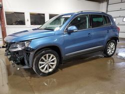 Volkswagen salvage cars for sale: 2017 Volkswagen Tiguan Wolfsburg