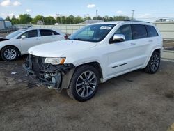 Salvage cars for sale from Copart Pennsburg, PA: 2017 Jeep Grand Cherokee Overland