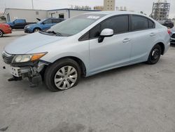 Salvage cars for sale at New Orleans, LA auction: 2012 Honda Civic LX