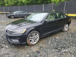 Volkswagen salvage cars for sale: 2016 Volkswagen Passat SEL Premium