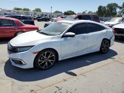 Vehiculos salvage en venta de Copart Sacramento, CA: 2019 Honda Civic Touring