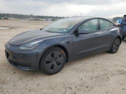 Salvage cars for sale at Houston, TX auction: 2023 Tesla Model 3