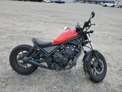 Salvage motorcycles for sale at Arlington, WA auction: 2017 Honda CMX500