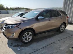 Salvage cars for sale at Franklin, WI auction: 2018 Chevrolet Equinox Premier