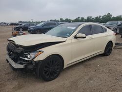 Salvage cars for sale at Houston, TX auction: 2017 Genesis G80 Base