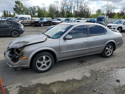 Salvage cars for sale at Portland, OR auction: 2001 Nissan Maxima GXE