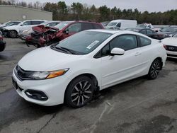 Salvage cars for sale at Exeter, RI auction: 2015 Honda Civic EXL