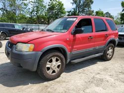 Salvage cars for sale from Copart Hampton, VA: 2002 Ford Escape XLT