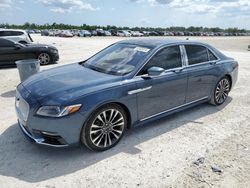 Lincoln Continental salvage cars for sale: 2019 Lincoln Continental Reserve