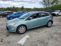 Salvage cars for sale from Copart Candia, NH: 2012 Ford Focus SE