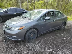 2012 Honda Civic LX en venta en Cookstown, ON