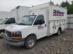 Salvage trucks for sale at Windham, ME auction: 2019 GMC Savana Cutaway G3500