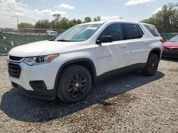 Salvage cars for sale at Riverview, FL auction: 2021 Chevrolet Traverse LS