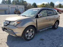 Salvage cars for sale at Mendon, MA auction: 2008 Acura MDX