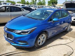 Chevrolet salvage cars for sale: 2017 Chevrolet Cruze LT