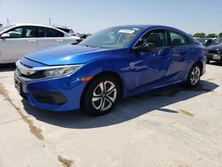 Salvage cars for sale from Copart Grand Prairie, TX: 2017 Honda Civic LX