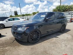 Salvage cars for sale at Miami, FL auction: 2014 Land Rover Range Rover Supercharged