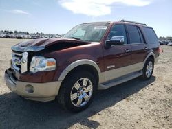 Salvage cars for sale from Copart Sacramento, CA: 2007 Ford Expedition Eddie Bauer