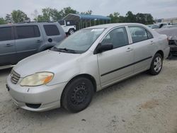 Salvage cars for sale at Spartanburg, SC auction: 2003 Toyota Corolla CE