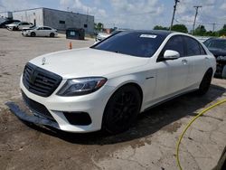 Salvage cars for sale at Chicago Heights, IL auction: 2015 Mercedes-Benz S 63 AMG