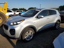Salvage cars for sale at East Granby, CT auction: 2017 KIA Sportage LX