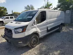 Salvage trucks for sale at Opa Locka, FL auction: 2020 Ford Transit T-250