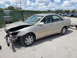 Salvage cars for sale at Orlando, FL auction: 2003 Toyota Camry LE