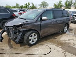 Salvage cars for sale at Bridgeton, MO auction: 2013 Toyota Sienna LE