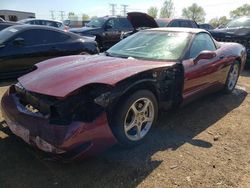 Salvage cars for sale at Elgin, IL auction: 2003 Chevrolet Corvette