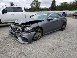 Salvage cars for sale from Copart Graham, WA: 2018 Mercedes-Benz E 400 4matic