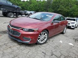 Salvage cars for sale from Copart Austell, GA: 2017 Chevrolet Malibu Hybrid