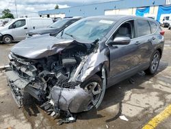 Salvage cars for sale from Copart Woodhaven, MI: 2019 Honda CR-V EXL