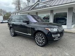 Salvage cars for sale at North Billerica, MA auction: 2013 Land Rover Range Rover Supercharged
